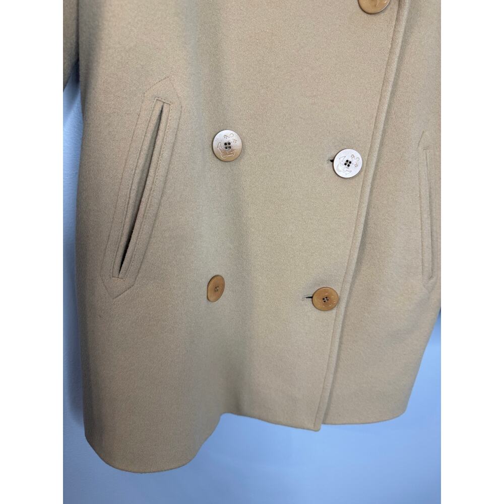 L.L Bean Women Wool Cashmere Thinsulate Coat Jacket Tan Women's 6 - Picture 4 of 9